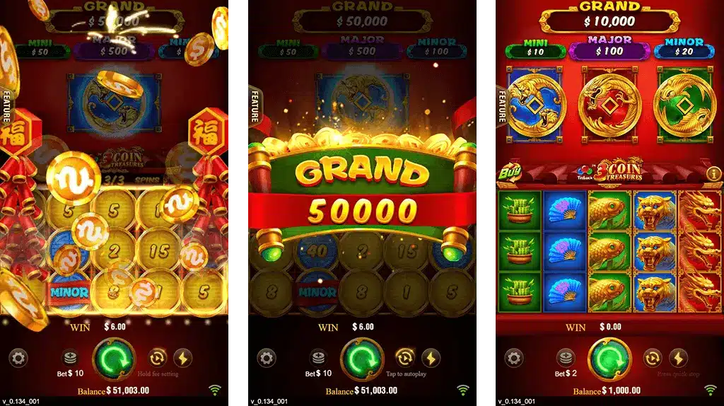3 Coins Lotus365Casino Bonus